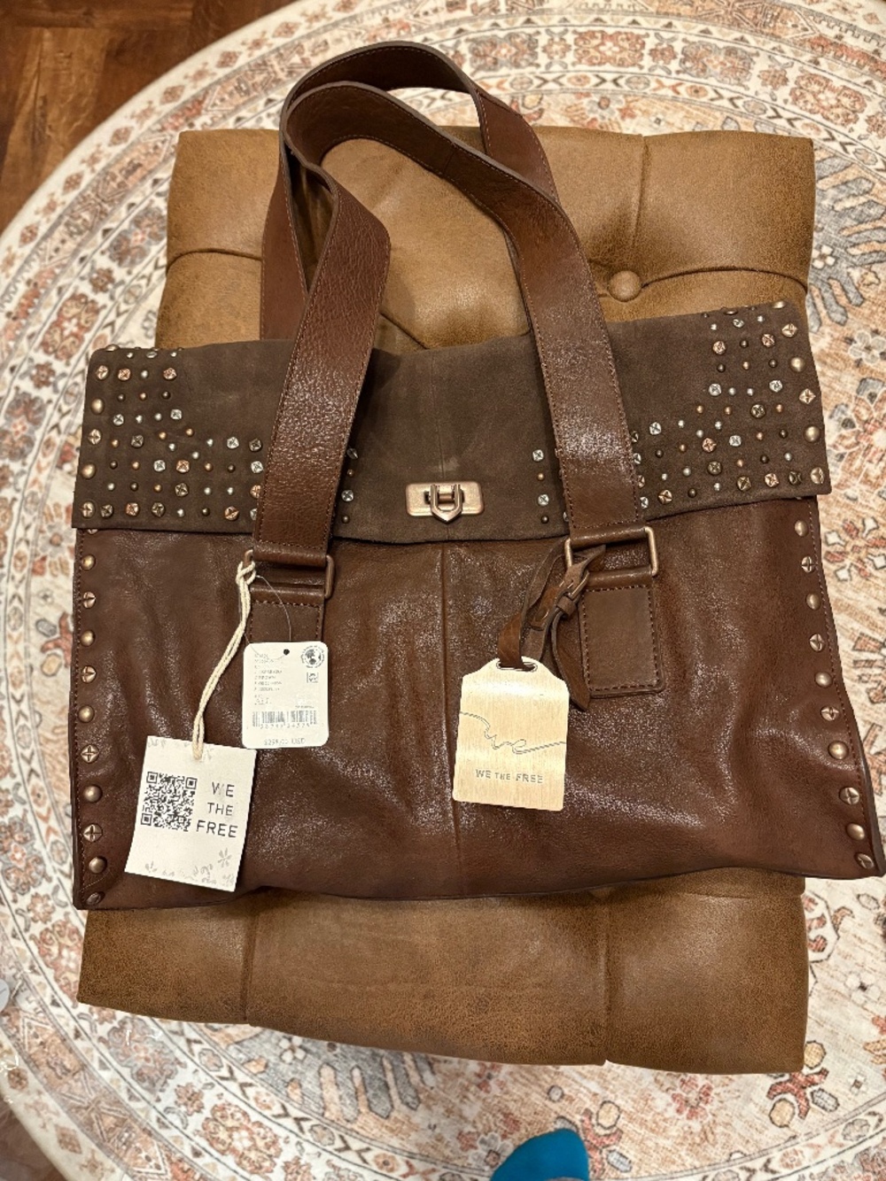 New! We The Free Studded tote